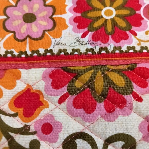 Vera Bradley Tech Case Tablet E Reader Folkloric Zippered Pink Orange - Picture 4 of 9